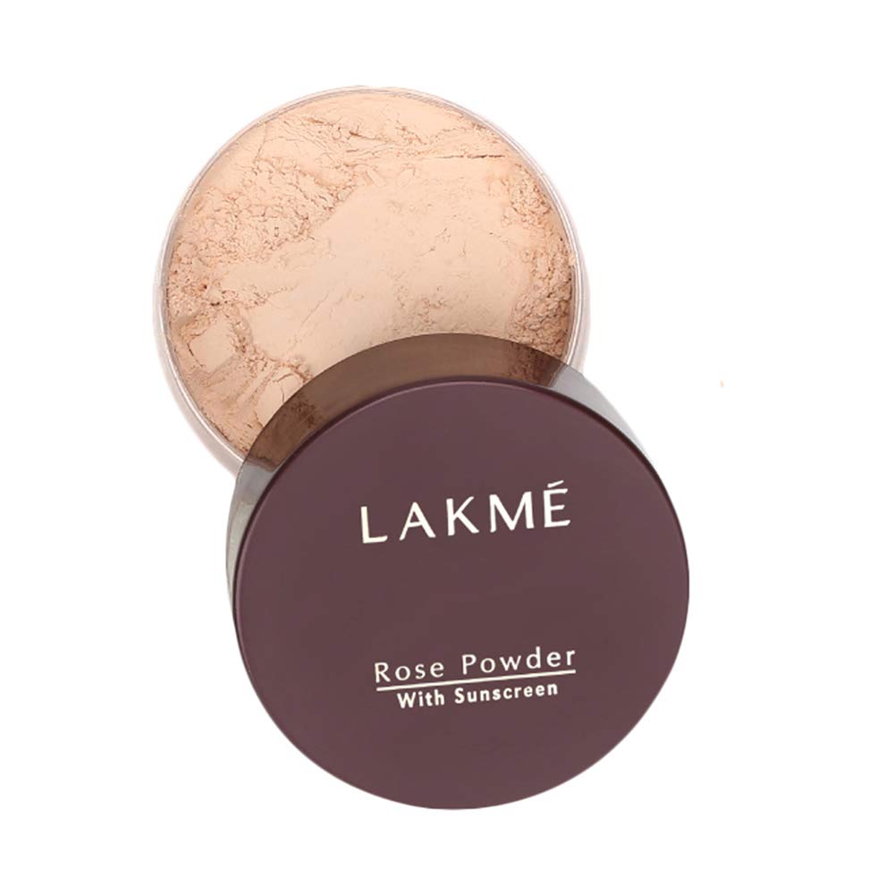 LAKMÉ Rose Loose Face Powder with Sunscreen For All Skin Types, Matte Finish, Soft Pink, 40 g & 9 to 5 CC Cream Mini, 01 - Beige, L 9 g