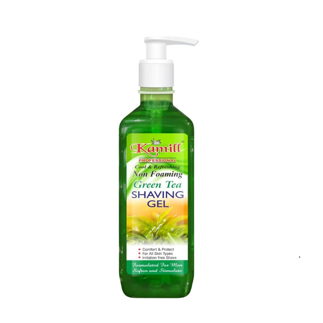 Kamill Professional Non Foaming Green Tea Shaving Gel For Irritation Free Shave (500 ml)