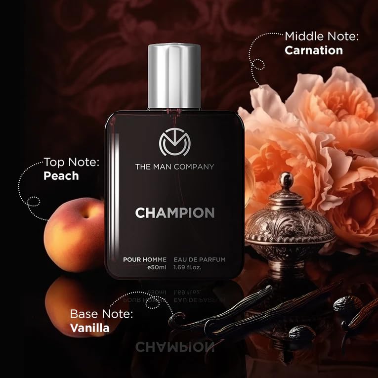 The Man Company Champion Perfume & Deo Combo for Men - Set of 2 | Premium Long-Lasting Fragrance for Him | Valentine gift Set for Boyfriend, Husband