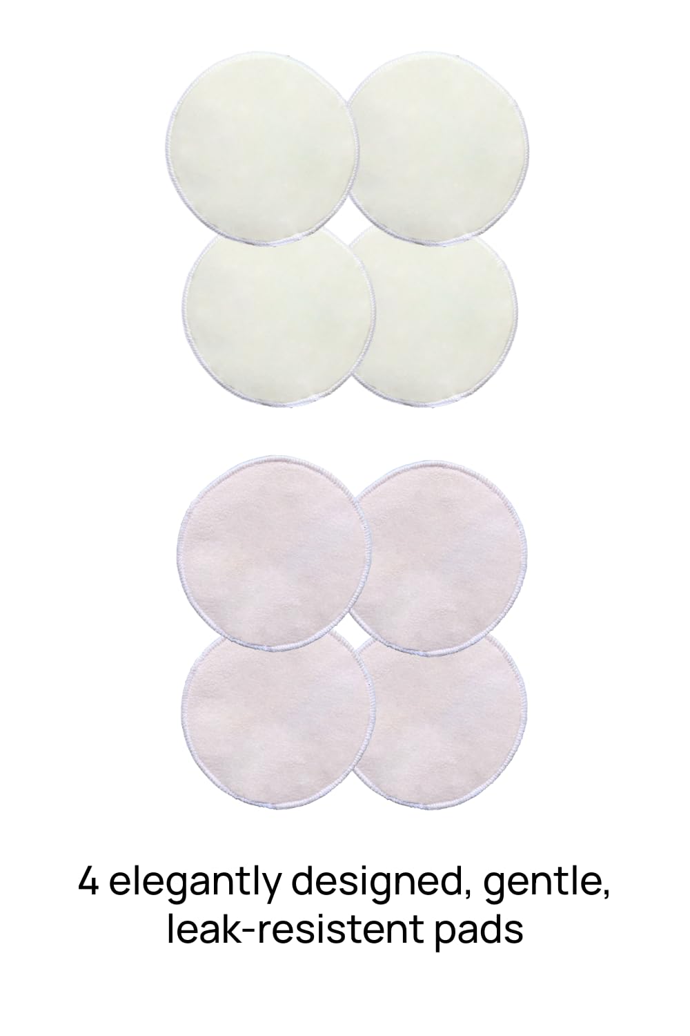 &Circus Leak Proof Pads for Nursing Bra | Washable Maternity Nipple Pad for Women | Reusable Leak Proof Nursing Pads for Breastfeeding Moms Pack of 4 (8 Counts)