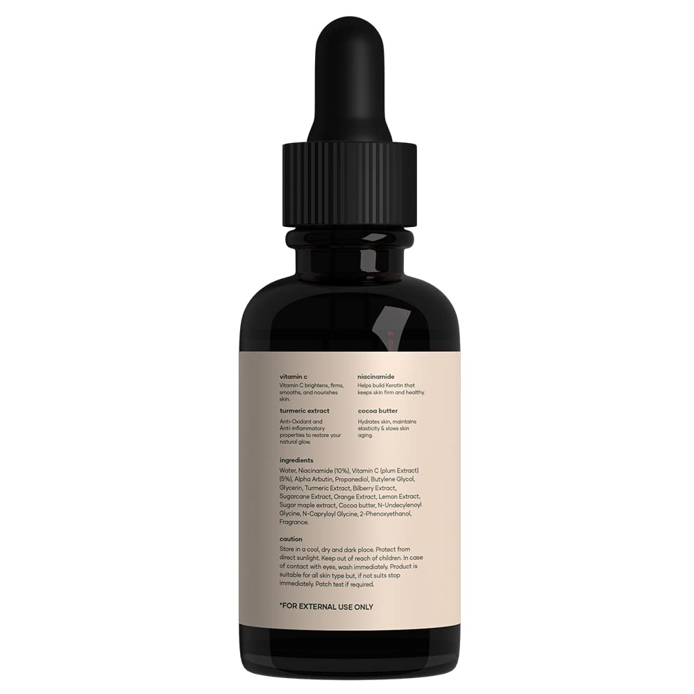 Mars by GHC Skin Care Duo: Foaming Face Wash (120ml) & 5% Vitamin C Face Serum with Niacinamide (30ml) - Infused with Pure Ethyl Ascorbic Acid for Hyperpigmenta