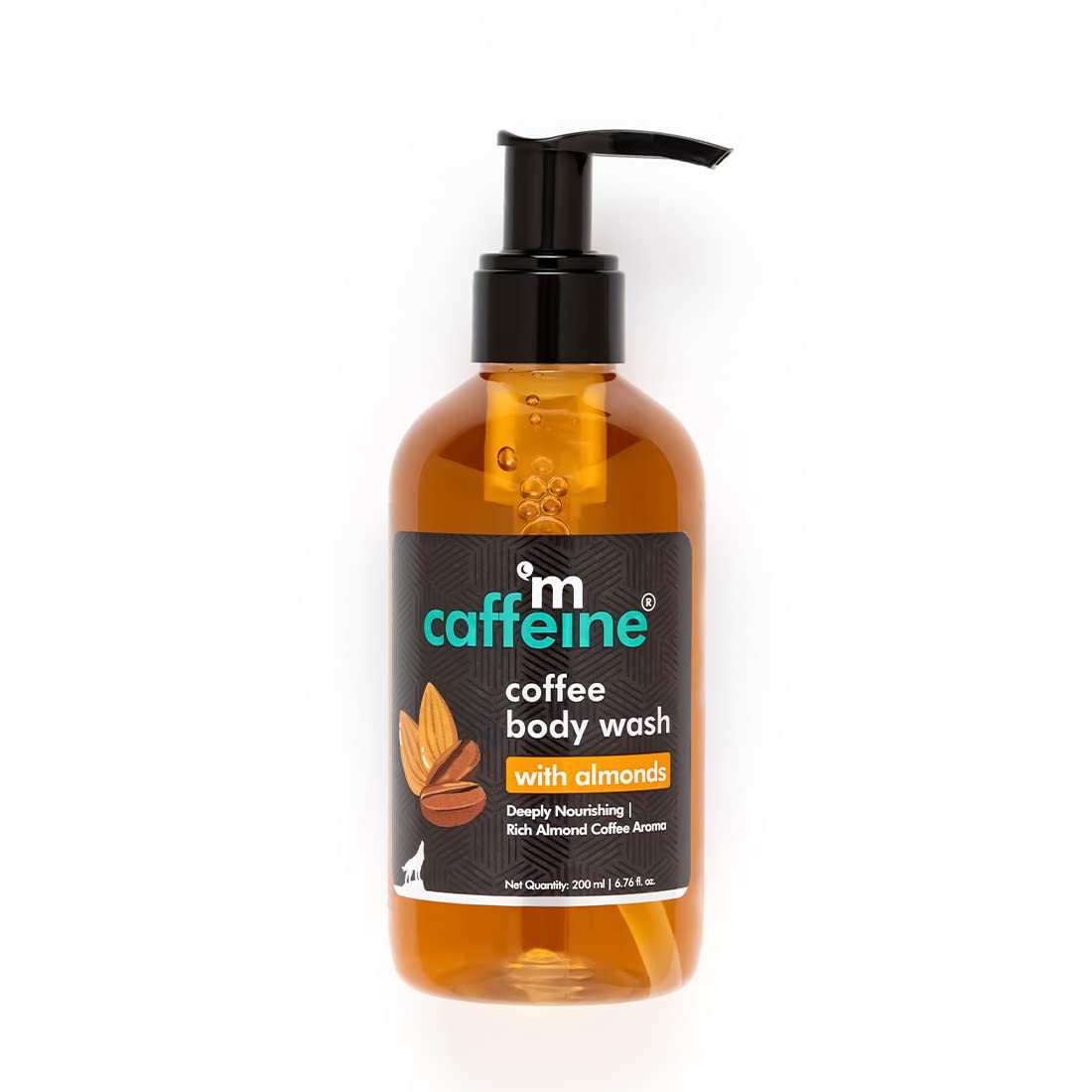 mcaffeine Coffee Body Wash With Almonds | De-Tan & Deep Cleansing Shower Gel|Enriched With Vitamin E&In Energizing Nutty Almond Aroma|Shower Gel|Suitable For Al