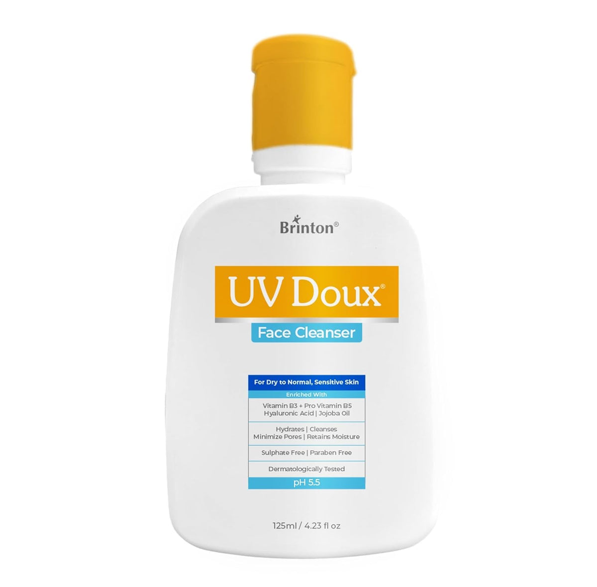UV Doux Silicone Sunscreen Gel SPF50 PA+++ 50gm & UV Doux Face Cleanser 125ml Combo | Ultimate Skincare Duo for Sun Protection & Deep Cleansing | Non-Greasy, De