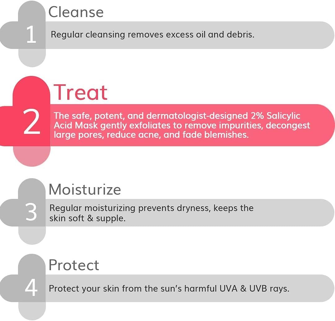 The Derma Co 2% Salicylic Acid Clay Face Mask for Men and Women for Acne & Blemish Prone Skin - 50 g(dermaco)