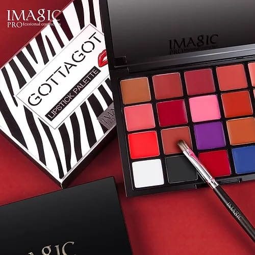 IMAGIC 20 COLORS MATTE VELVET GOTTA GOT LIPSTICK PALETTE, Multicolors 20 X 1.5g 30g
