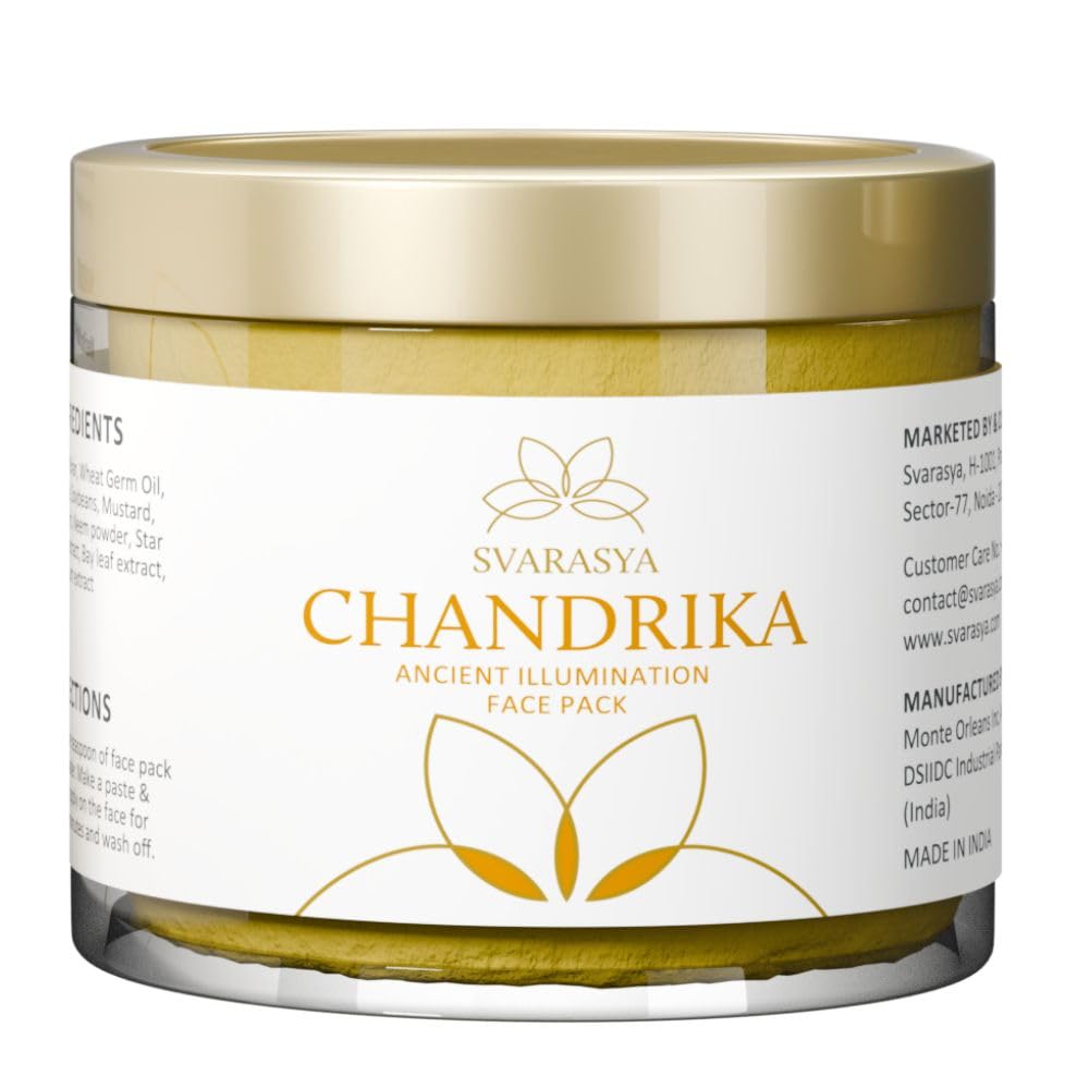 Svarasya Chandrika Natural Face Pack (ubtan powder) | The Ancient Illuminator Face Pack for oily and acne prone skin with Natural Ingredients (Includes Turmeric