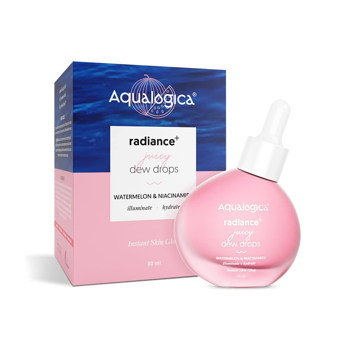 Aqualogica - Radiance+ Juicy Dew Drops with Watermelon and Niacinamide (30mL)