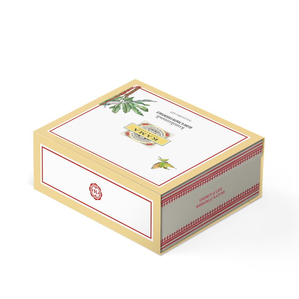 Kama Ayurveda Kumkumadi Glow Discovery Set / 3 piece Skincare Sample Set
