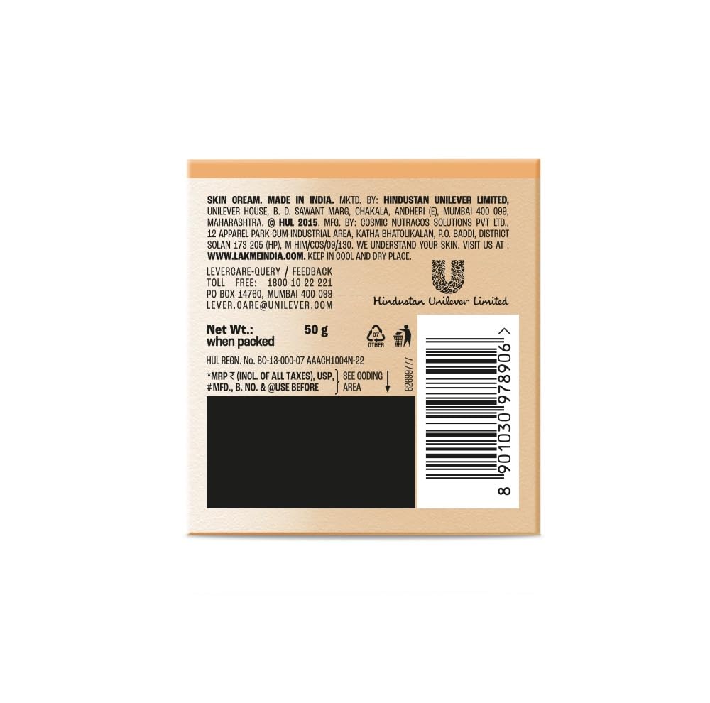 Lakme Vitamin C Brilliance Night Cream with Vitamin C 50G, healthy, glowing skin 50 g (Pack of 1)