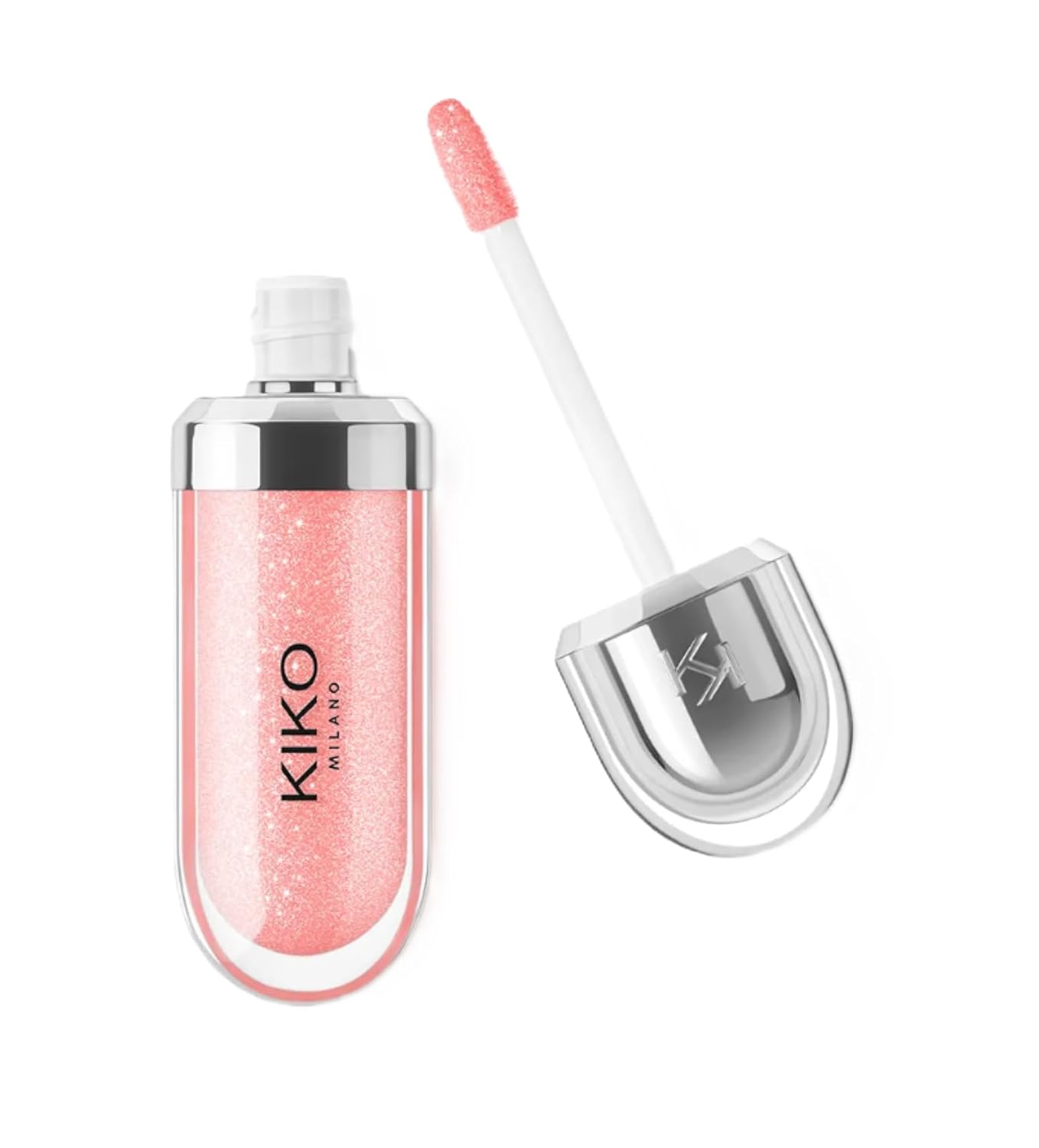 KIKO Milano 3D Hydra Lip Gloss – High Shine, Hydrating, Plumping, Non-Sticky, Moisturizing Lip Makeup Color:04 Pearly Peach Rose