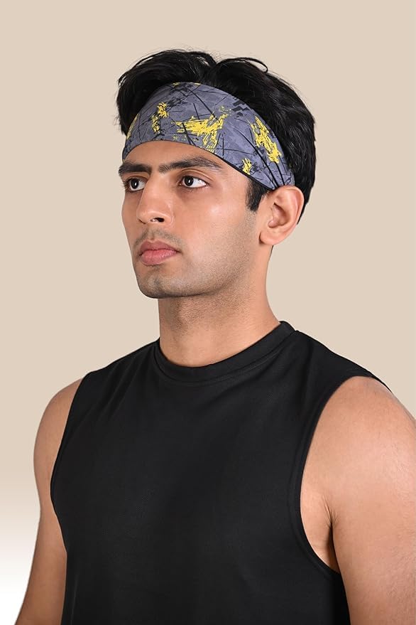 Running Headband for Men, Breathable Non-Slip Design for Running, Runs and Long Hair (Pack of 3)