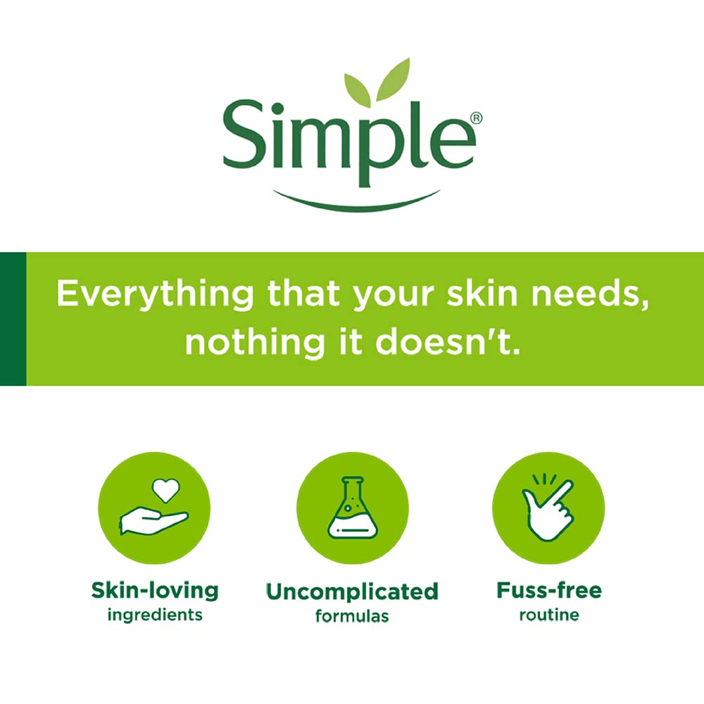 Simple Kind To Skin Replenishing Rich Moisturiser 125 ml | For All Day-Long Moisturisation with Pro-Vitamin B5 & Glycerin | For Normal to Dry Skin
