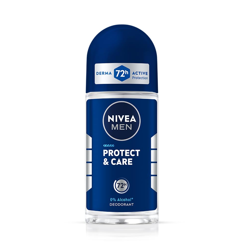 NIVEA Men Fresh Woody Protect And Care Roll On, 50Ml, Pack Of 1 Roll on 1 count (Pack of 1)