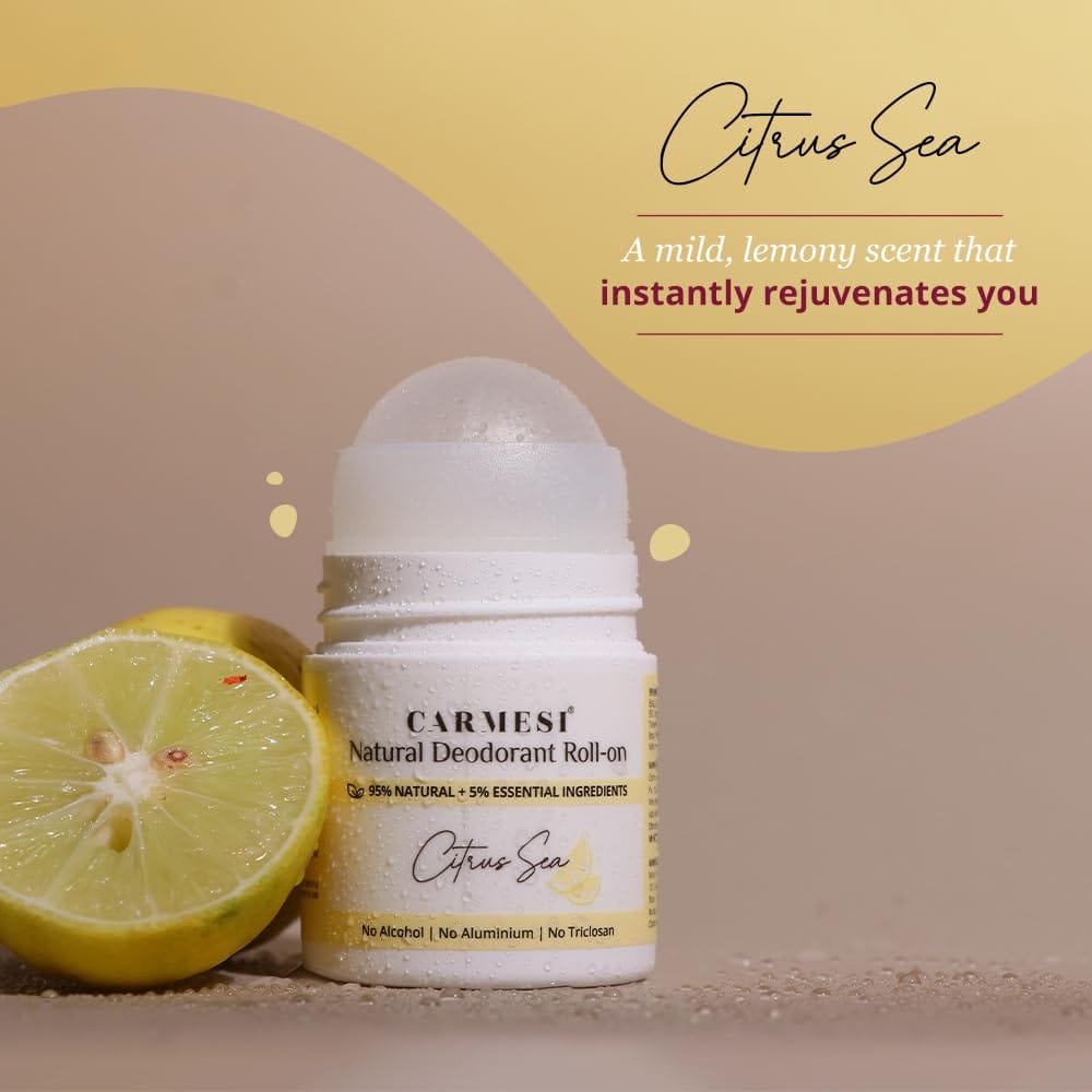 Carmesi - Natural Underarm Roll On Deodorant for Women
