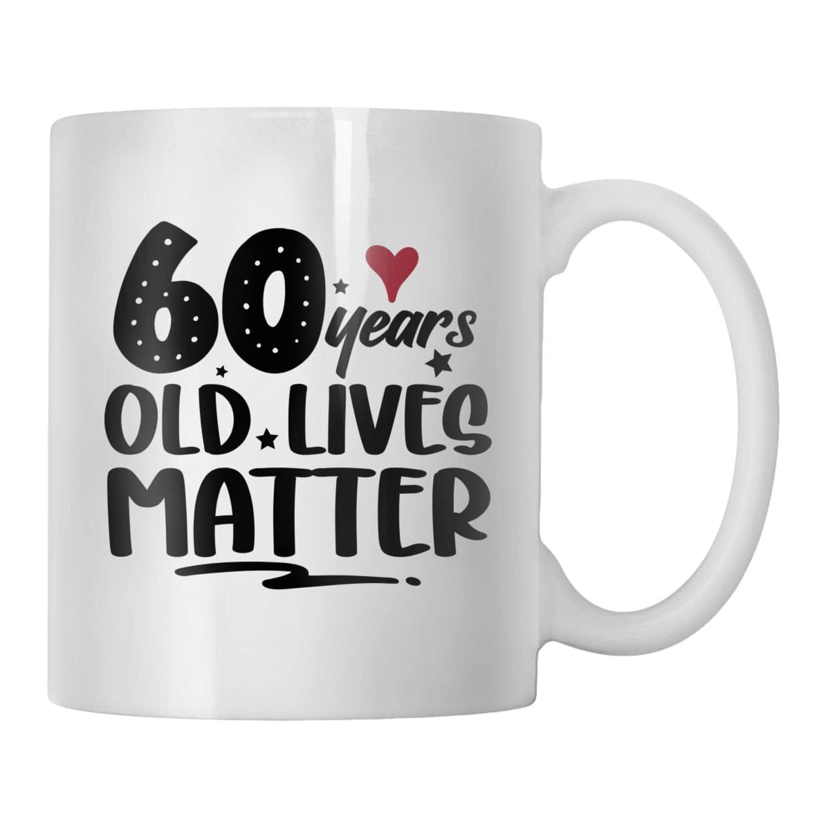 60th Birthday Gifts for Women Men, Funny 60 Year Old Lives Matter Coffee Mug 11 Oz, Happy Bday Vintage 1962 Gag for Turning 60 Mom Dad Grandma Grandpa Husband W