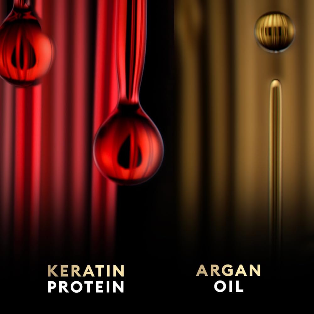 TRESemmé Keratin Smooth+ Shampoo 1000ml | 72H Frizz Control with Keratin Protein & Argan Oil | Paraben Free Smoothening Shampoo for Dry & Frizzy Hair