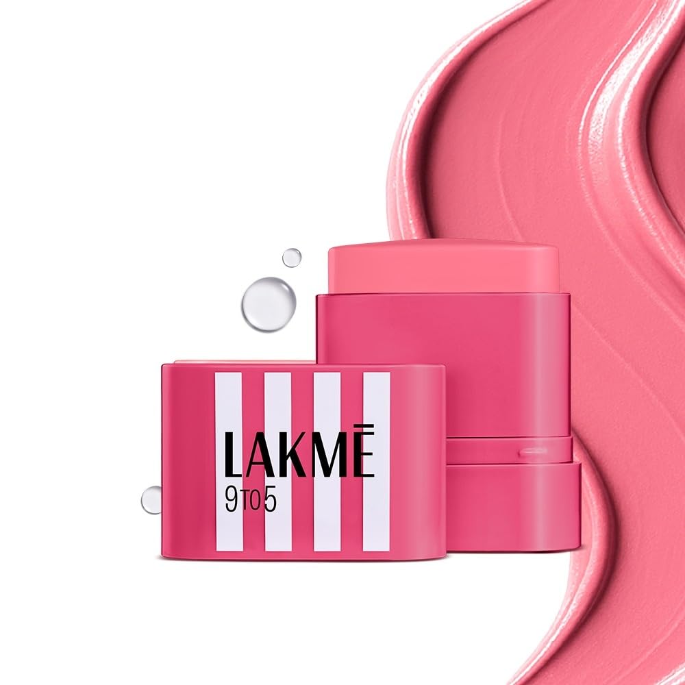 Lakme 9to5 Hya Beach Edit SPF Blush Sunset Rose, Creamy Texture, Travel-friendly, 8.6g