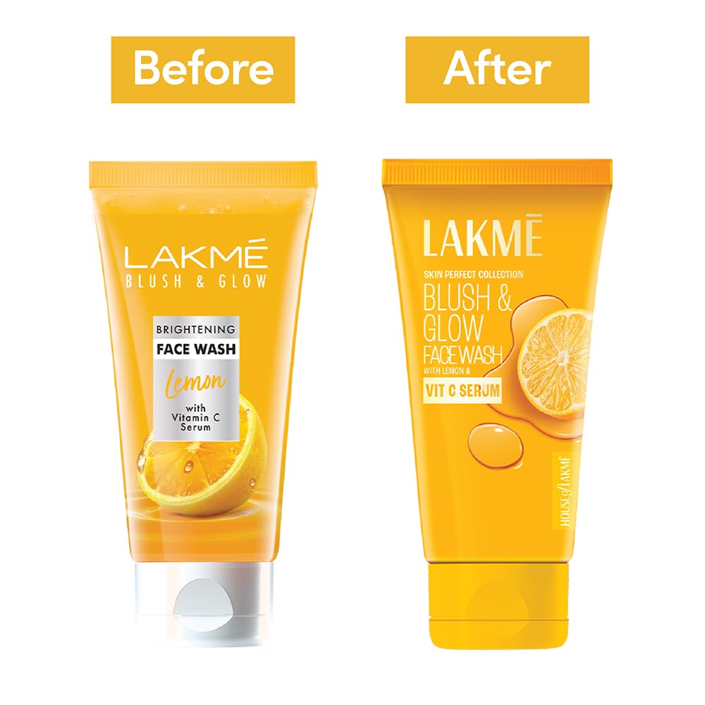 Lakme Blush & Glow Lemon Freshness Gel Face Wash with Lemon Extracts|| 100 g 100 g (Pack of 1)