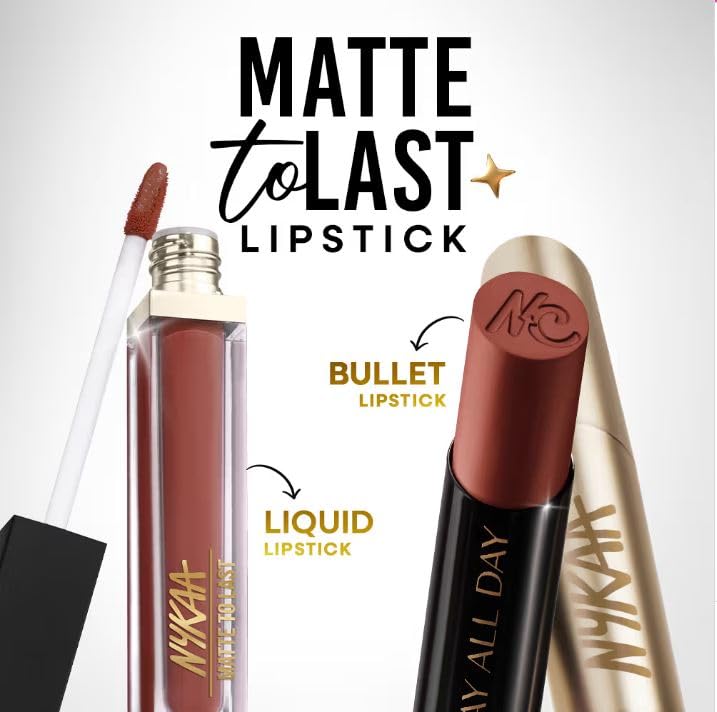Nykaa Matte to Last No Transfer Long Lasting Lipstick (3.5g) (Chai)