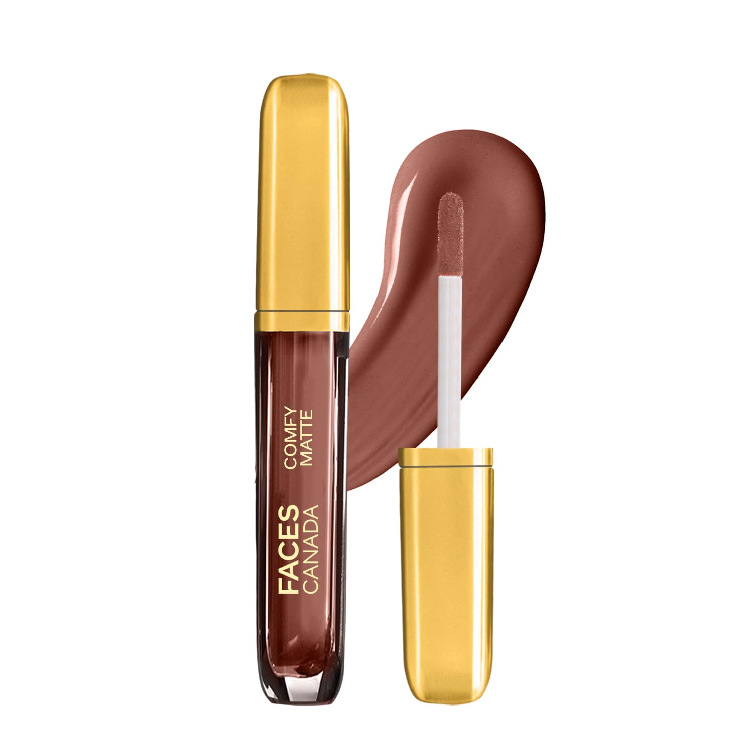 FACESCANADA Comfy Matte Liquid Lipstick - Spill The Tea 29, 3.8 ml | Comfortable 10HR Longstay | Intense Matte Color | Almond Oil & Vitamin E Infused | Super Smooth | No Dryness | No Alcohol