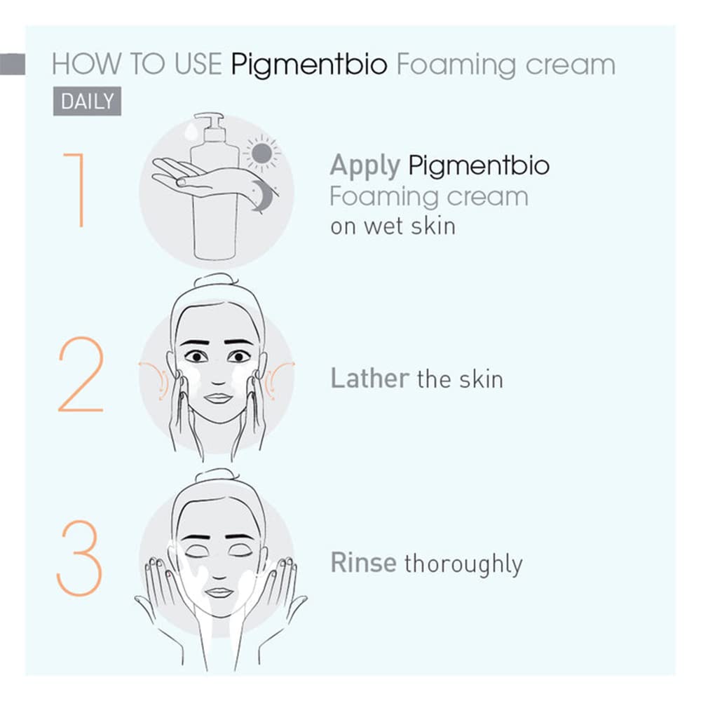 Bioderma - Pigmentbio Foaming Cream Brightening Exfoliating Cleanser (Face & Body Wash) For Brightened Skin (200mL)