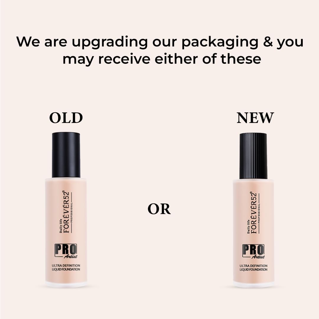 Daily Life Forever52 Pro Artist Ultra Definition Liquid Foundation | Long Lasting, Full Coverage, 24H, Waterproof & Sweatproof, Lightweight Hydrating, Oil-Free Formula - Milk Cake (BUF003) 60 ML