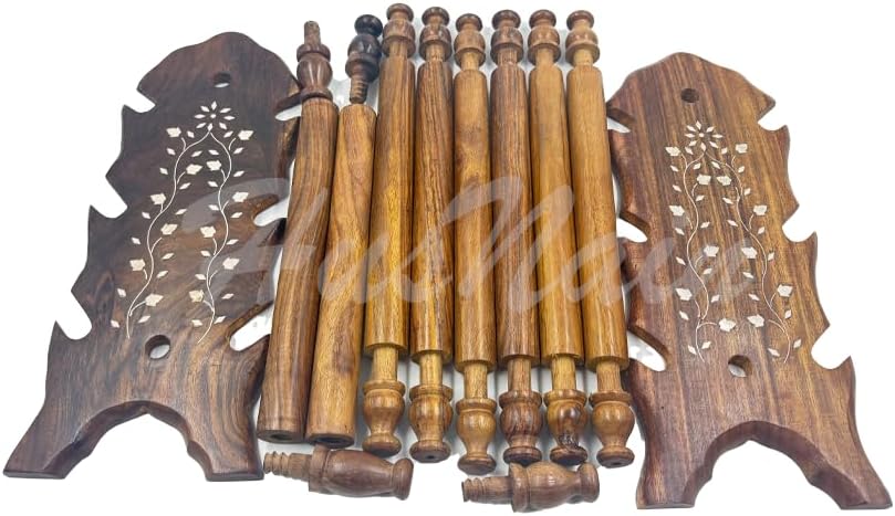 HusNain Wooden Sheesham Bangle Stand | Bangle organizer | Folding Chuddi Stand | Gift item for women | Bangle wardrobe Bangle Jewelry Holder Stand Display Organ