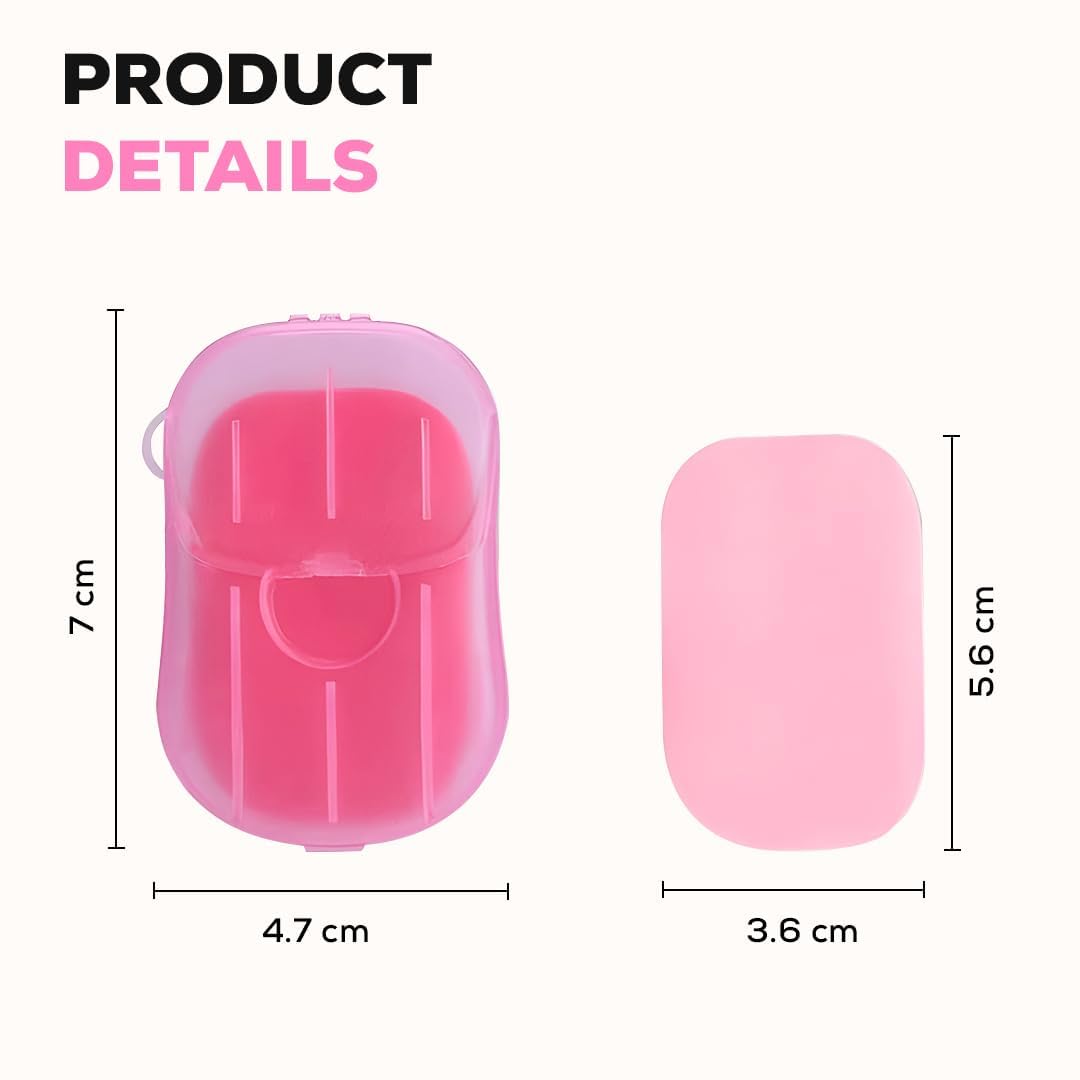 Disposable Paper Soap Sheets for Handwash Portable Scented Mini Paper Soap Strips for Travel Camping, Hand Soap, Dissolves Easily, Hygienic & Travel-Friendly fo