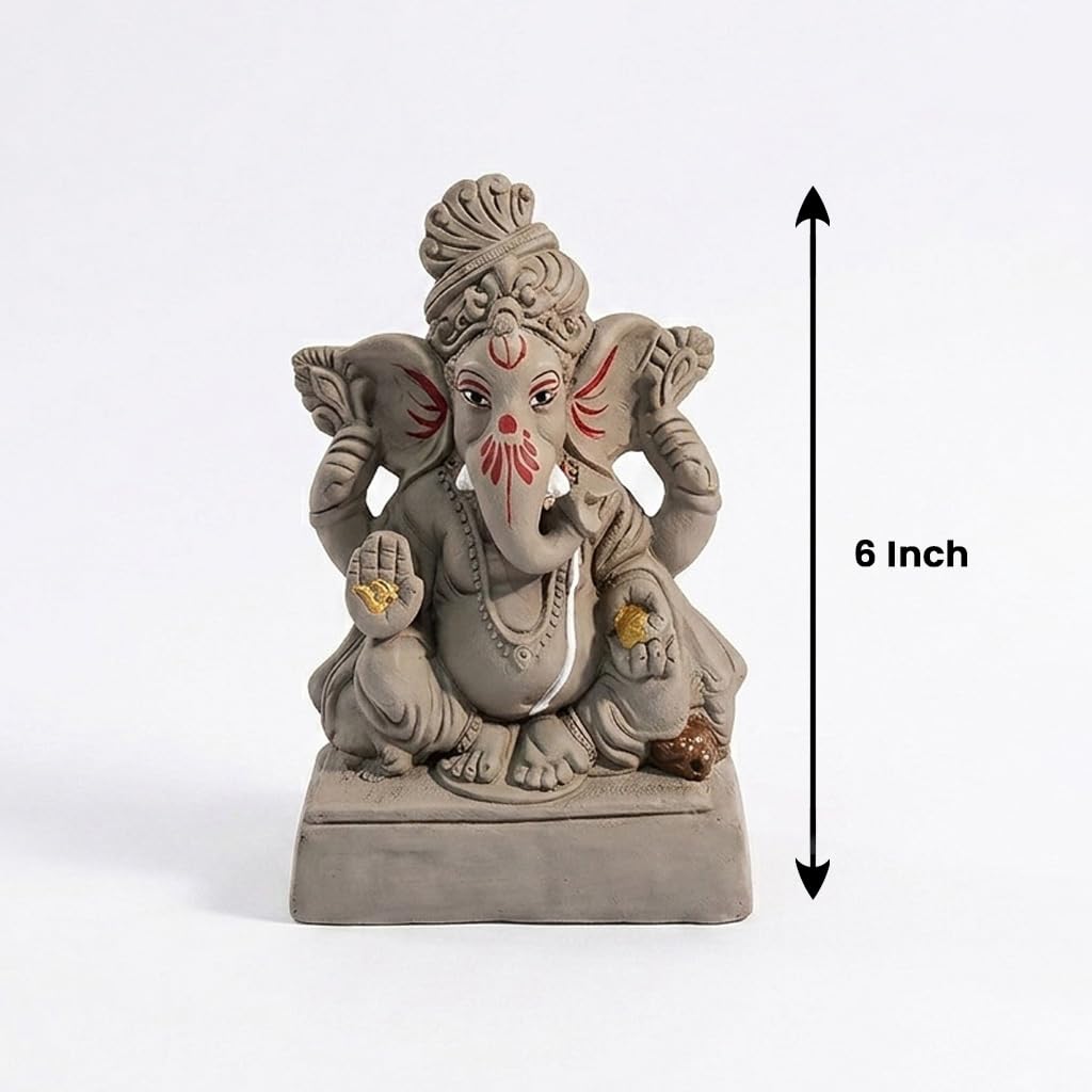 SWASTIK Ganesha 6" Plain