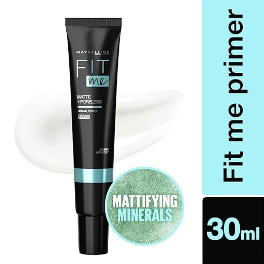 Maybelline Fit Me Matte +Poreless Normal To oily Primer With Clay 30ml