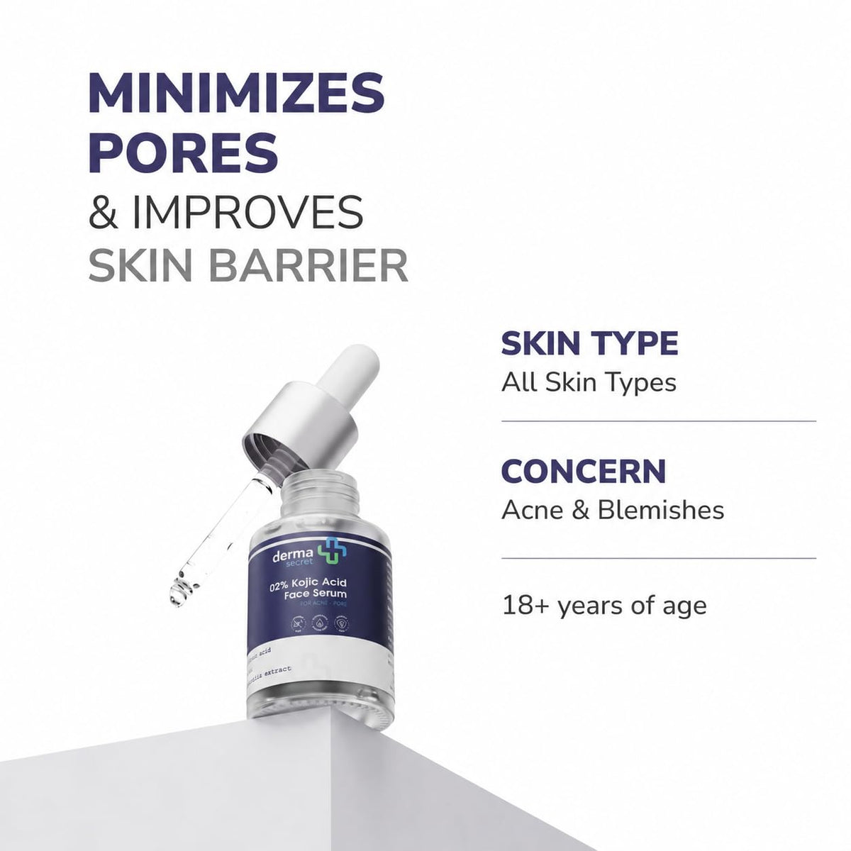 2% Kojic Acid Face Serum for Pigmentation & Dark Spots | With Niacinamide & Alpha Arbutin | Glowing Skin | 30ml
