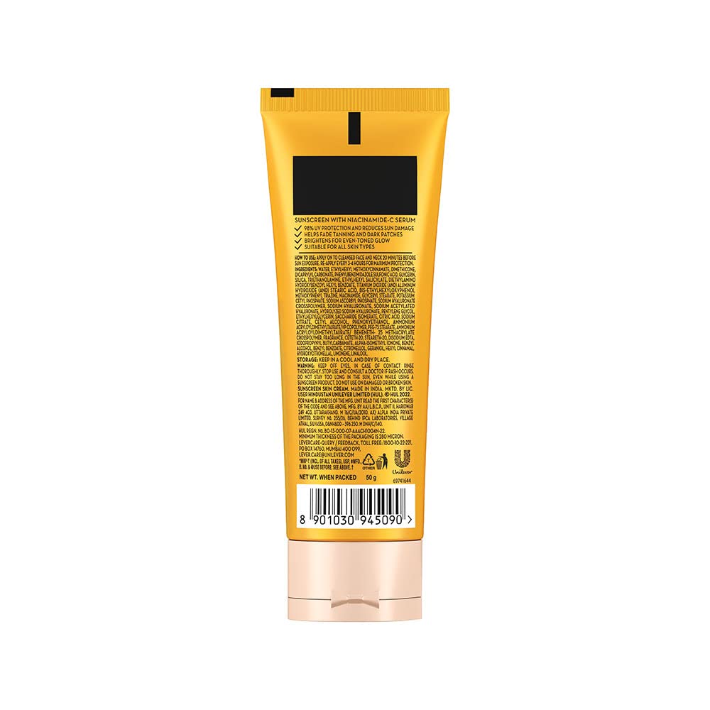 POND'S Serum boost sunscreen prevent and fade dark patches & Ponds Bright Beauty Spotless Glow Facewash with Vitamin B3 100g Combo