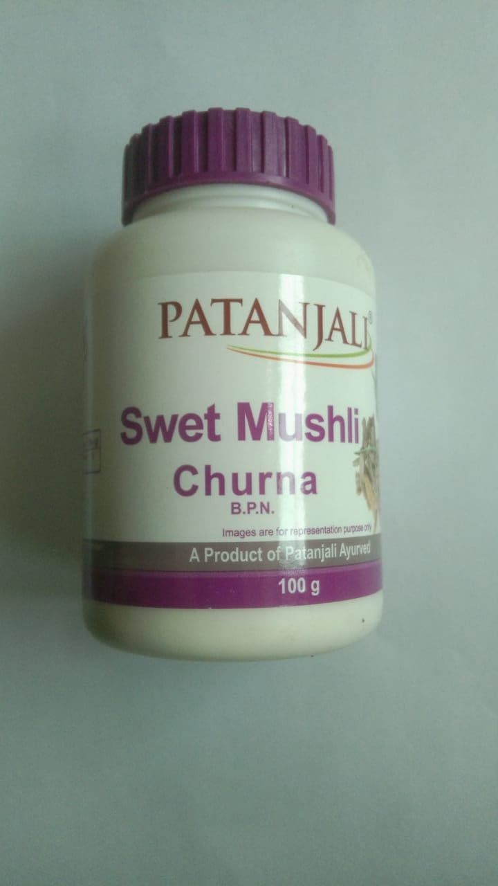 Patanjali Ayurveda Shatavar, Swet Mushli, Ashwagandha & Konch beej Churna Shuddh Combo, 100gm each
