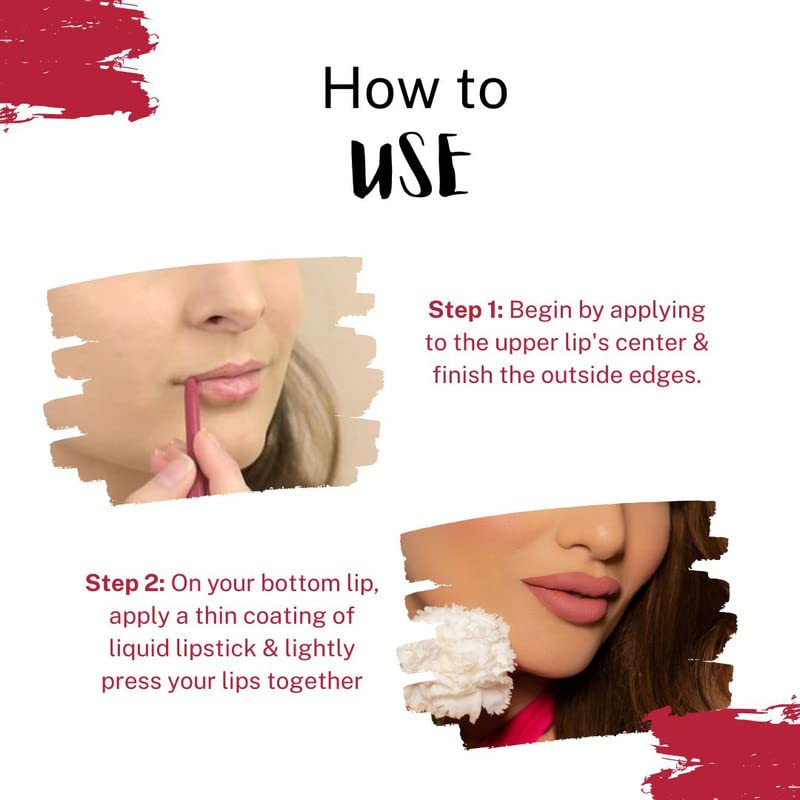 Love Earth Liquid Mousse Lipstick - Matte Finish | Lightweight, Non-Sticky, Non-Drying,Transferproof, Waterproof | Lasts Up To 12 Hours With Vitamin E And Jojoba Oil - (6 ml (Pack Of 1) Pink Colada)
