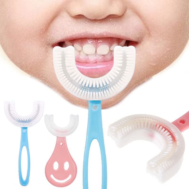 Baby Toothbrush Children 360 Degree U-shaped Child Toothbrush Teethes Baby Brush Silicone Kids Teeth Oral Care Cleaning