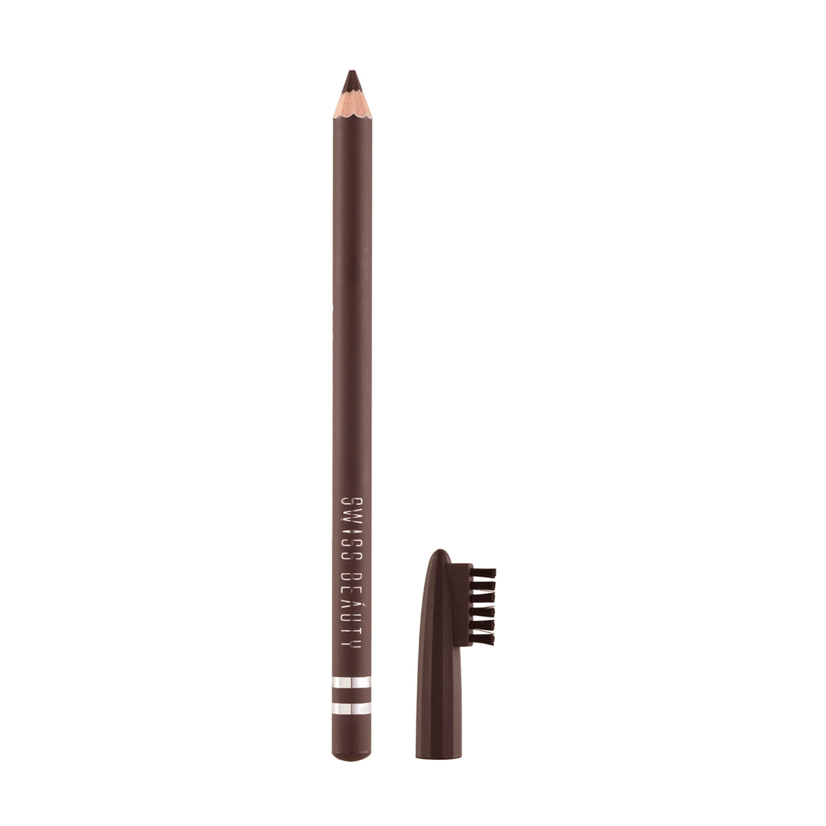 Swiss Beauty Waterproof Eyebrow Pencil With Brush | Smudge Proof Eyebrow Definer Pencil | Shade - 02 Dark Brown, 1.5G| Shade - 02 Dark Brown 1 count (Pack of 1)