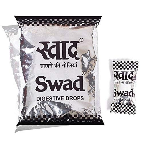 Swad Candy Pack (25 Digestive Toffees) & After Meal Mouthfresheners (White Sweet Saunf, Anardana, khatta Meetha aam, Banarasi Paan & Navratan Mukhwas Pachak) 6