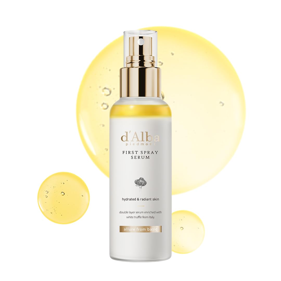 d'alba Piedmont Italian White Truffle First Spray Serum, Vegan Skin Care, Hydrating Face Moisturizer, Glow Serum for Radiant Skin, Non Comedogenic, All In One Mist, Korean Skin Care - 100ml