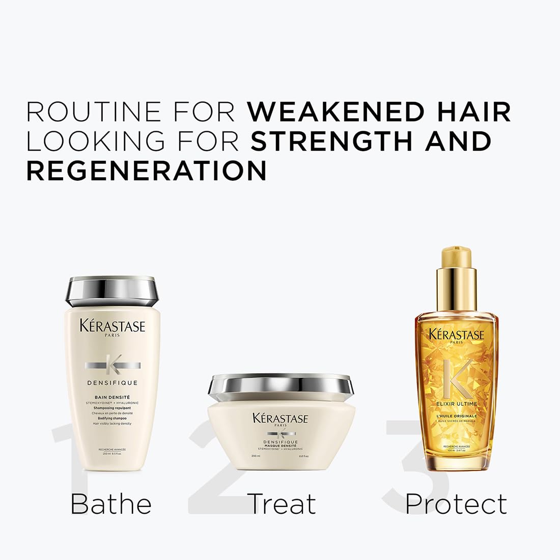 Kérastase Densifique Densité 250ml |Hair Thickening and Volumizing Shampoo | Infused with Hyaluronic Acid & Ceramides