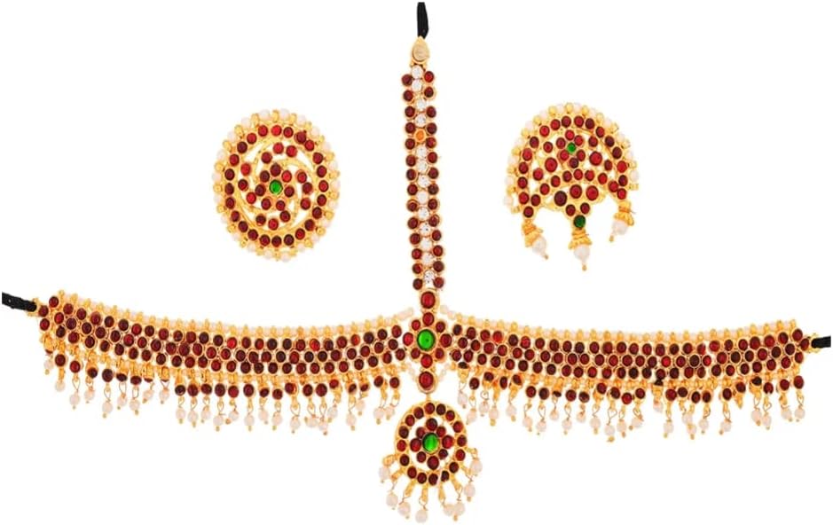 AXXIM classical bharatanatyam jewellery set