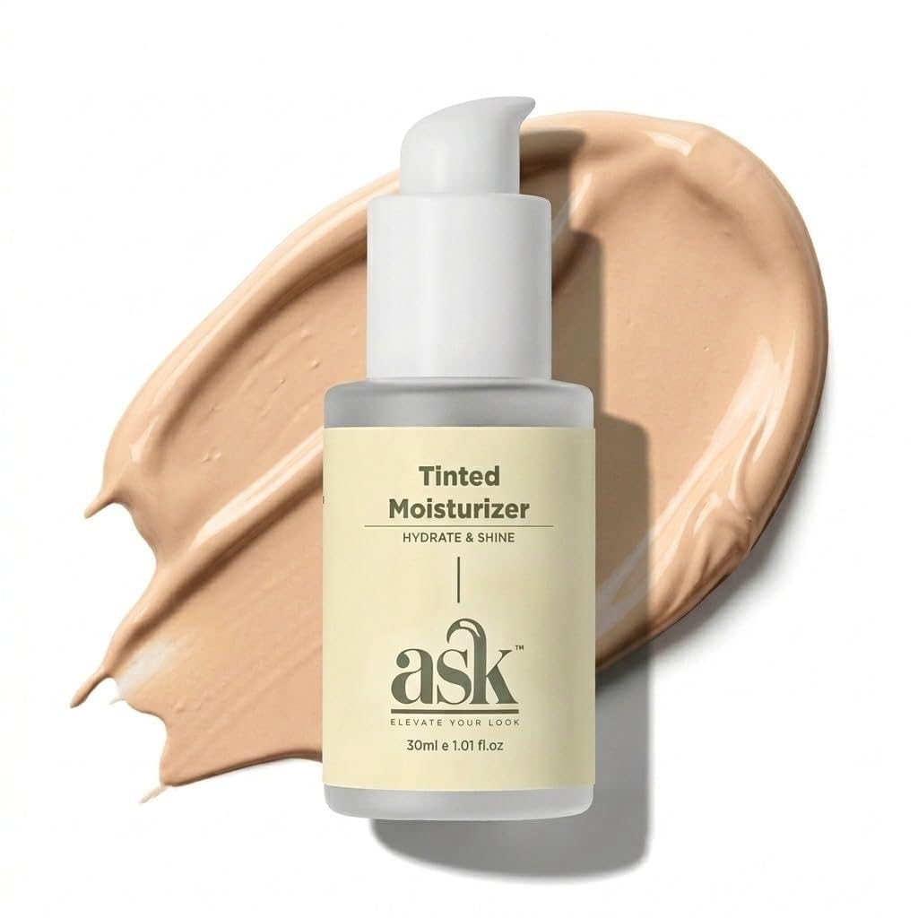 ASK Tinted Moisturizer Cream for Men 30ml | BB Cream | Improves Uneven Skin Tone | Lightweight | Non-Greasy | Hydrating Face Cream | Long-Lasting | All Skin Typ