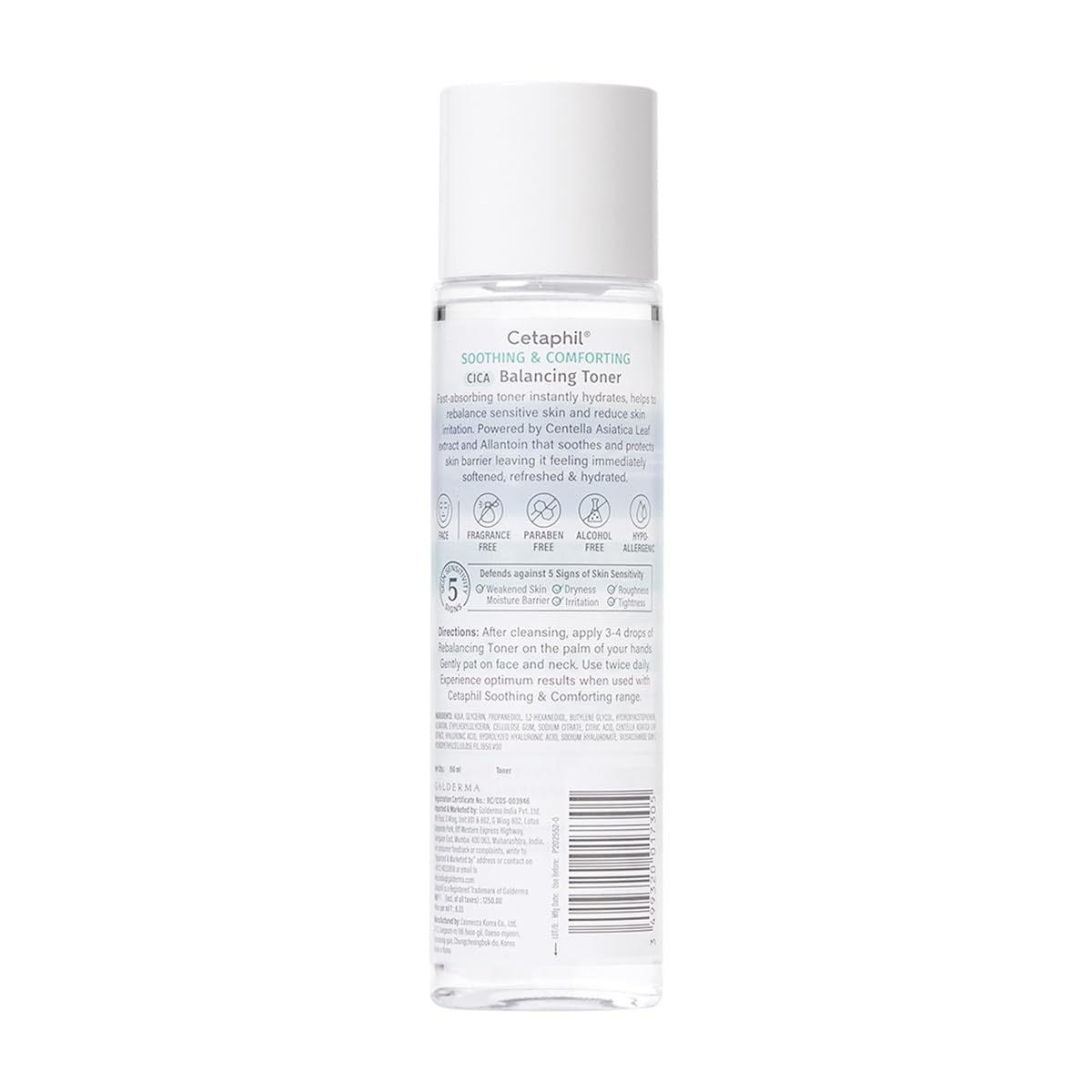 Cetaphil Soothing & Comforting CICA Balancing Toner 150ml | Instantly Hydrates & Soothes Sensitive Skin | With Centella Asiatica & Allantoin | Strengthens Skin Barrier | 35% More Hydration