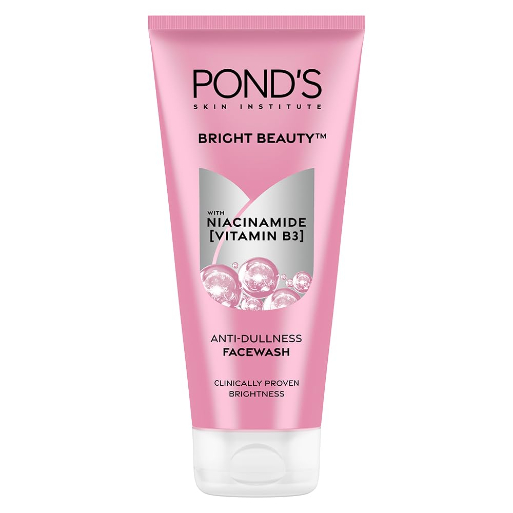 POND's Bright Beauty Anti-Dullness Facewash With Vitamin B3, 200Gm (Pack 2 Count),Pink