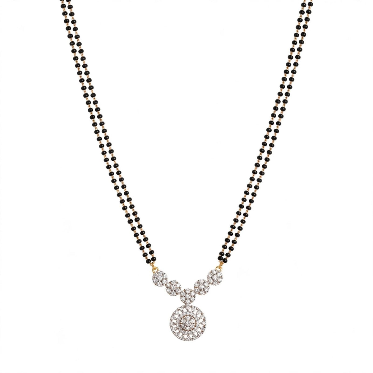 Wynona american diamond short mangalsutra