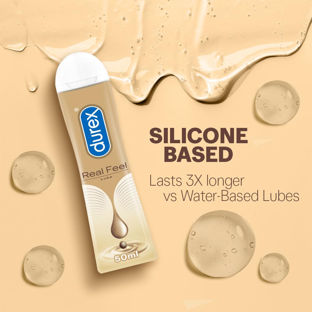 Durex Real Feel Long-Lasting Lubricant - 50ml 50 g (Pack of 1)