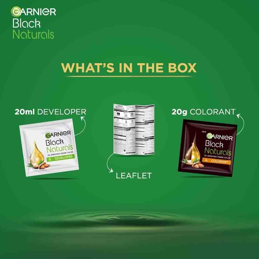 Garnier Black Naturals Hair Color No.3.16 Burgundy 20ml +20 gm (PACK OF 6)