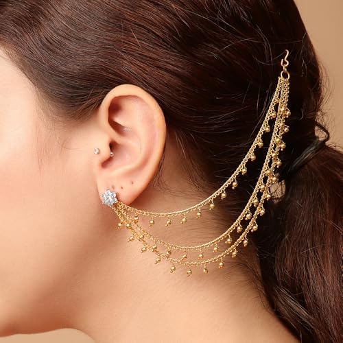 Handcrafted Traditional Pearl Jhumka Earrings for Women – Elegant Gold Design