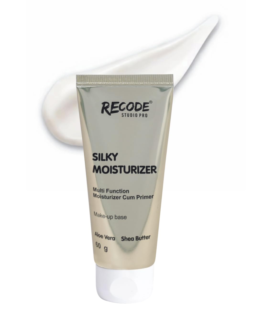 Recode Silky 2 in 1 Moisturizer Cum Primer 60 G|Primer and Moisturizer for Face|Lightweight,Long Lasting,Hydrating|All Skin Types|Makeup Base|Pore Minimizer|Pack of 1