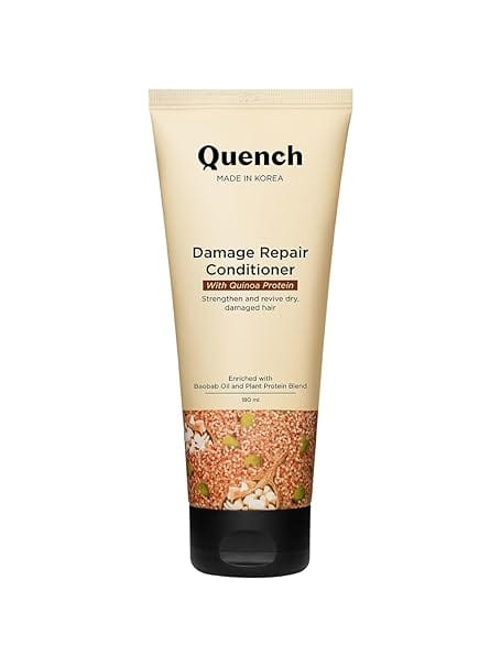 Quench - Damage Repair Conditioner with Quinoa Protein & Ceramides for Dry & Damaged Hair (180ml)