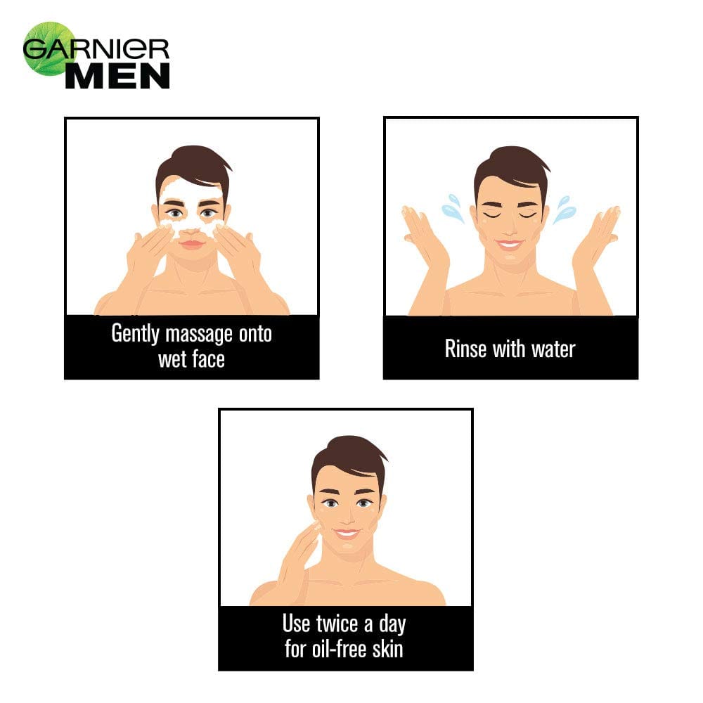 Garnier - Men Oil Clear Icy Face Wash (150g)